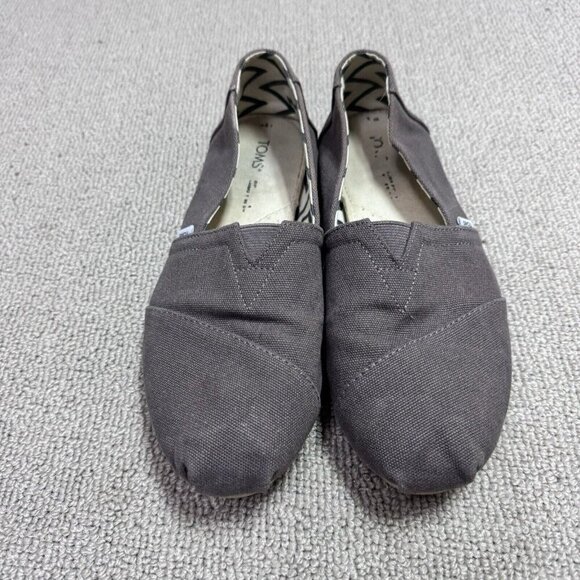 Toms Slip On Shoes Gray Women's Size 7.5 - Picture 2 of 9